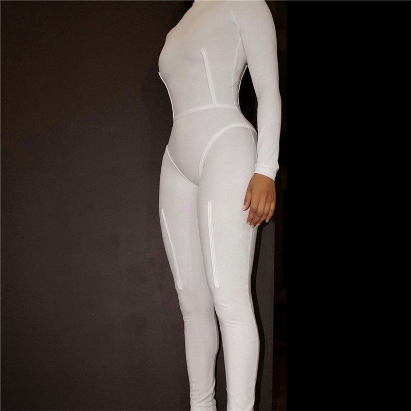 Long Sleeve Turtleneck Jumpsuits Body-Shaping