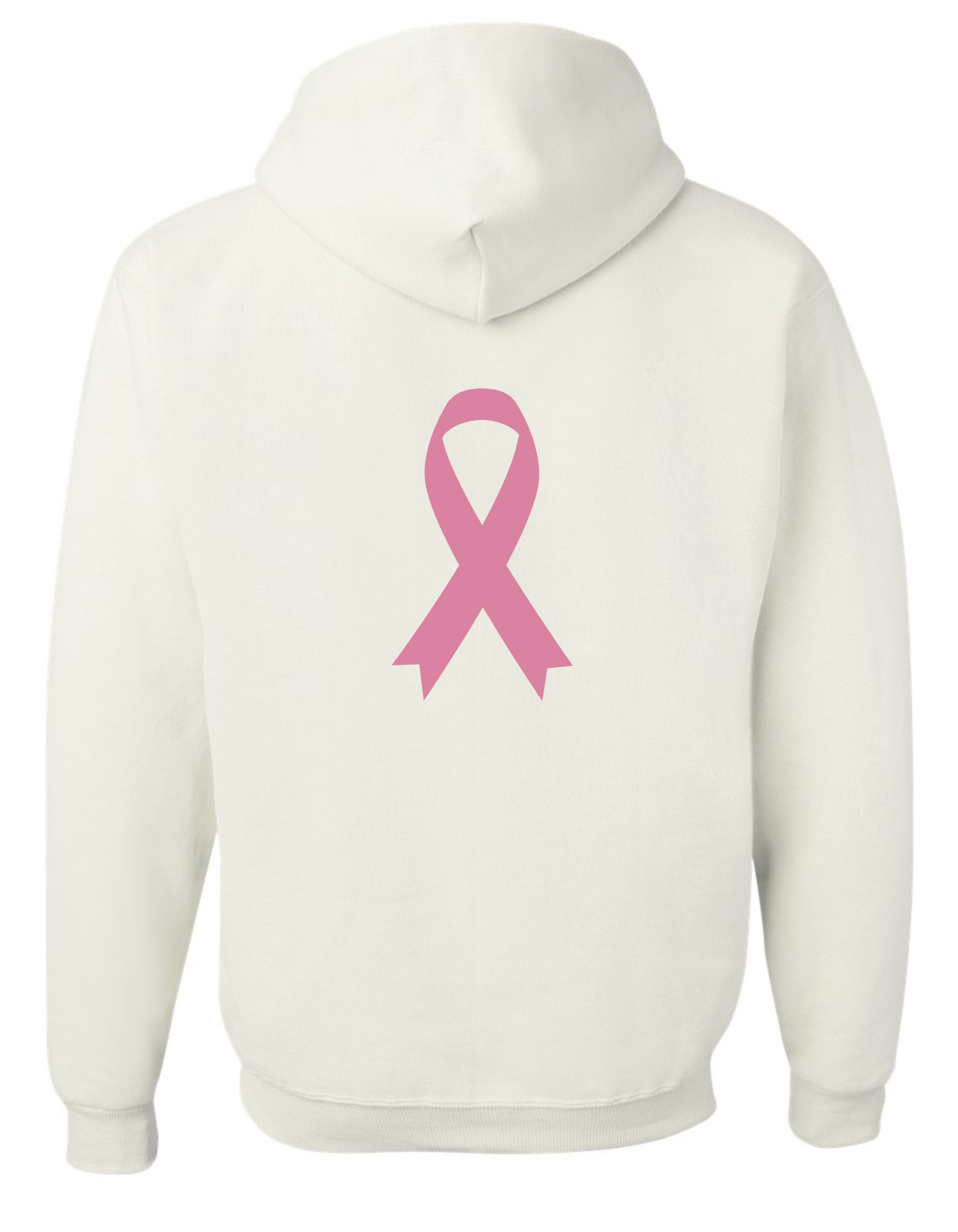 PINKTOBER Breast Cancer Awareness Inspirational White Hoodie