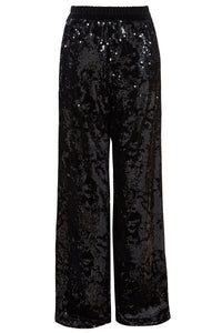 Sequin Flared Trousers