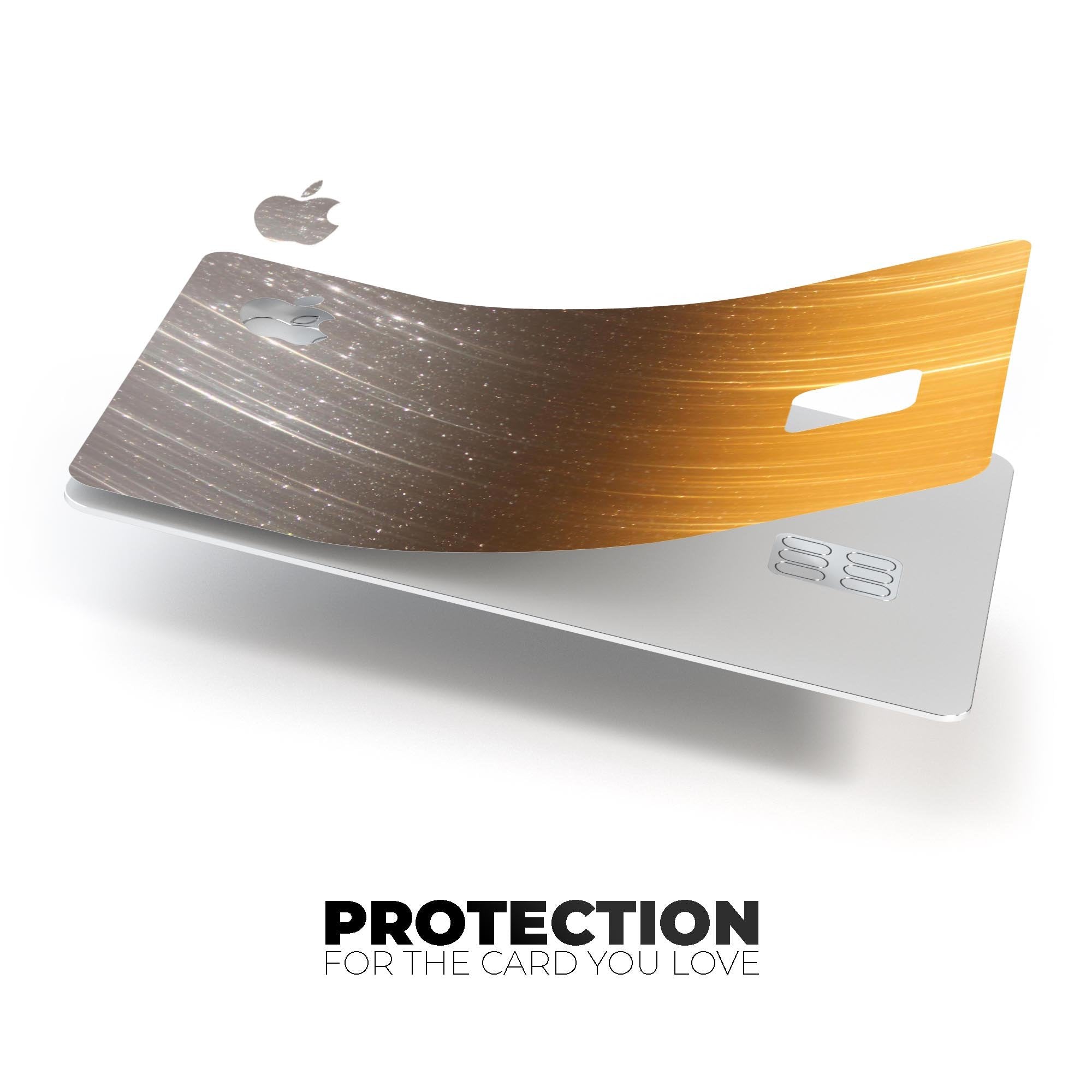 Scratched Gold and Silver Surface Premium Protective Decal