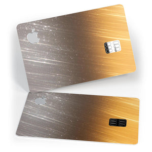 Scratched Gold and Silver Surface Premium Protective Decal
