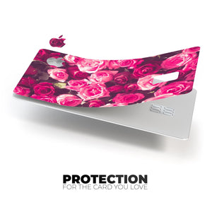 Vibrant Pink Vintage Rose Field Premium Protective Decal