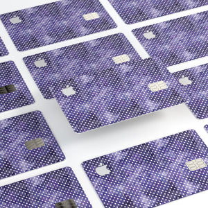 White Polka Dots over Purple Watercolor V2 - Premium Protective Decal
