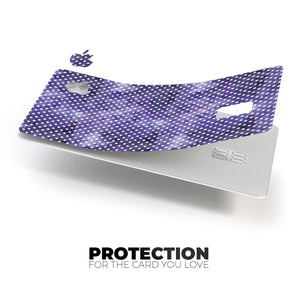White Polka Dots over Purple Watercolor V2 - Premium Protective Decal