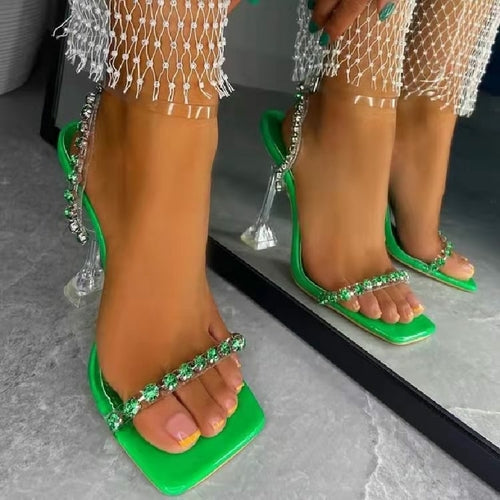 Crystal Luxury High Heels Sandals Summer Sexy Pumps